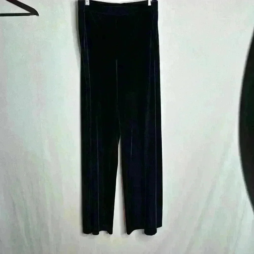 Laura Navy blue velour stretch  dress pants